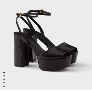 Prada Black Platform Sandals